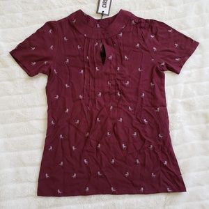 NWT Modcloth Yard Work and Dedication Blouse